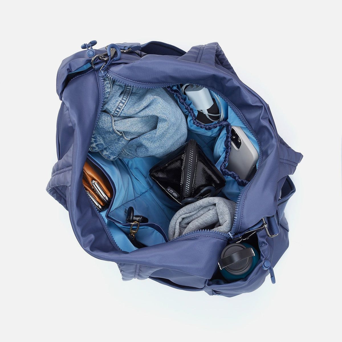 HOBO Popular - GET AWAY Duffle in CaRefiber recycled nylon - Ocean