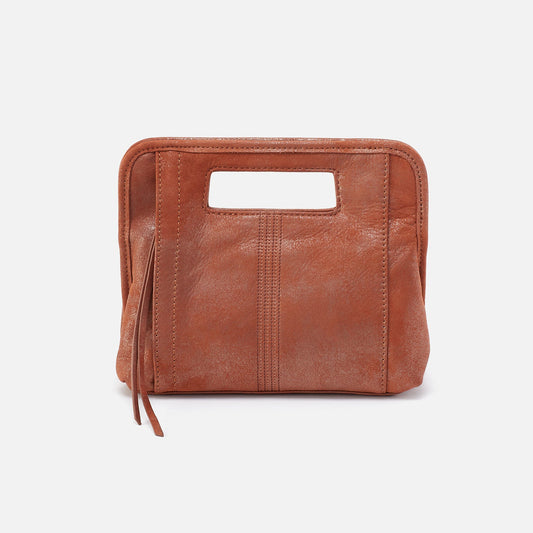 HOBO Best Price - Ace Clutch In Metallic Leather - Patina
