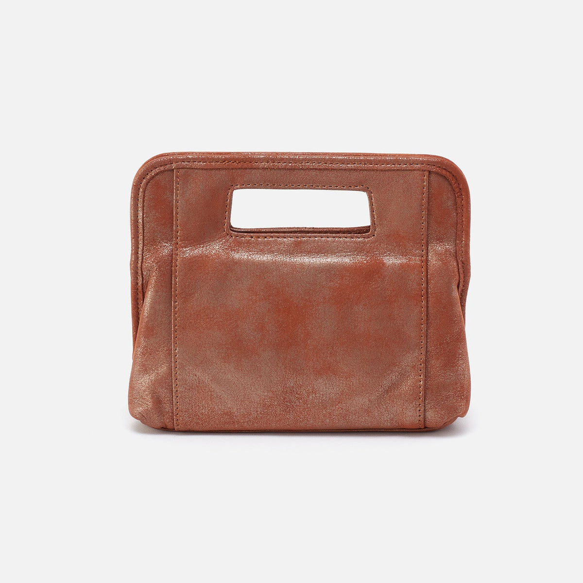 HOBO Best Price - Ace Clutch In Metallic Leather - Patina