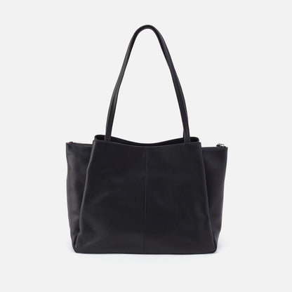 HOBO Top Pick - Essential Large Tote In Soft Saffiano Leather - Black