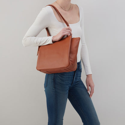 HOBO Recommended - Essential Medium Tote In Soft Saffiano Leather - Lion