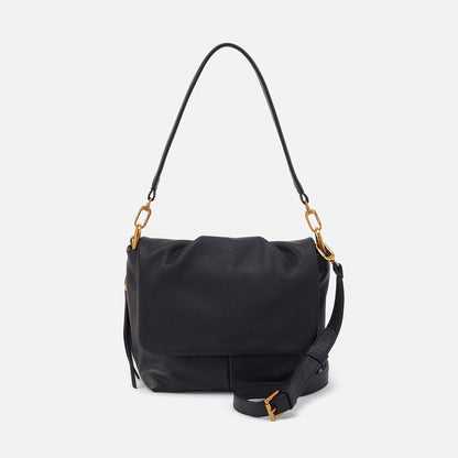 HOBO Special Offer - Harley Convertible Shoulder Bag In Pebbled Leather - Black