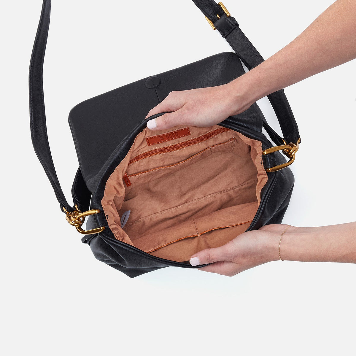 HOBO Special Offer - Harley Convertible Shoulder Bag In Pebbled Leather - Black