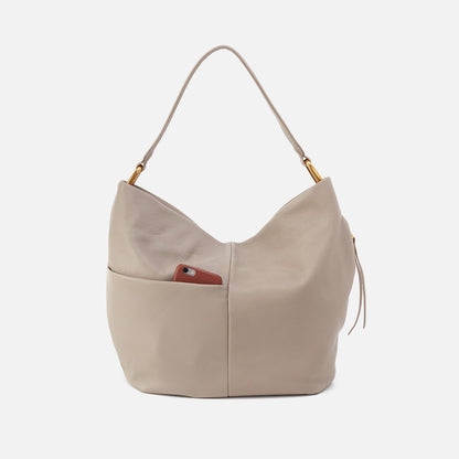 HOBO Top Pick - Harley Hobo In Pebbled Leather - Taupe