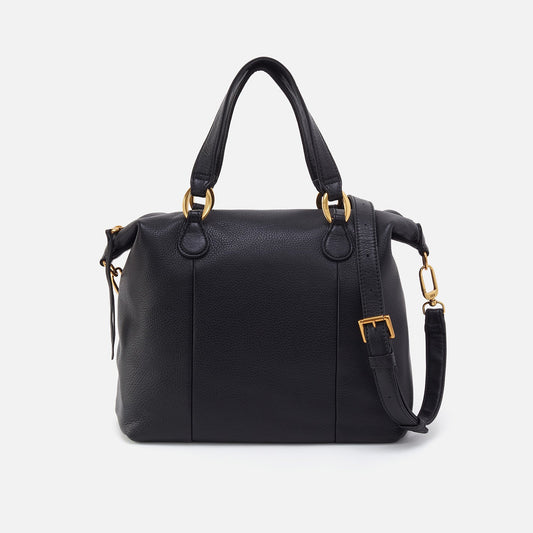 HOBO Quality - Harley Satchel In Pebbled Leather - Black