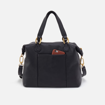 HOBO Quality - Harley Satchel In Pebbled Leather - Black