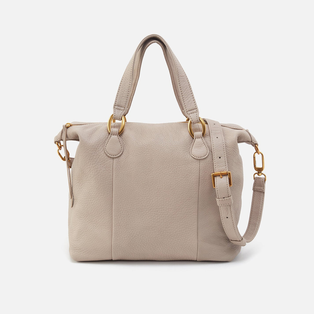 HOBO Discount - Harley Satchel In Pebbled Leather - Taupe