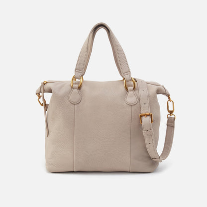 HOBO Discount - Harley Satchel In Pebbled Leather - Taupe