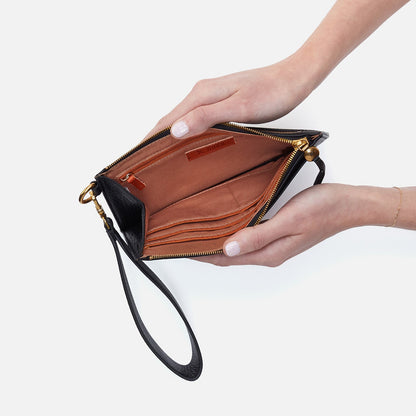 HOBO Hot Sale - Hart Wristlet In Pebbled Leather - Black