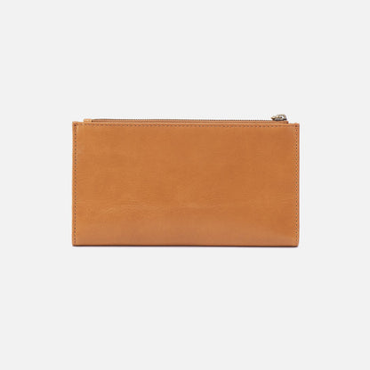 HOBO Exclusive - Jill Large Bifold Wallet In Polished Leather - Natural