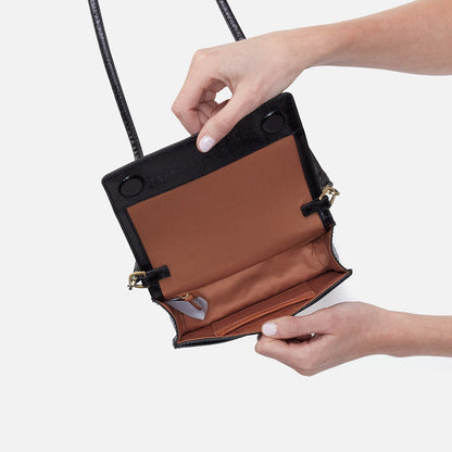 HOBO Best Price - Jill Crossbody In Polished Leather - Black