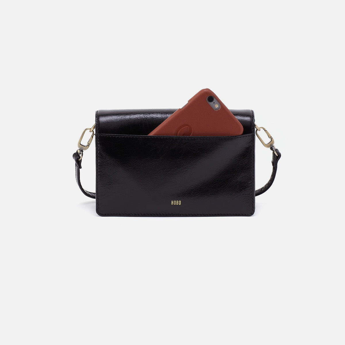 HOBO Best Price - Jill Crossbody In Polished Leather - Black