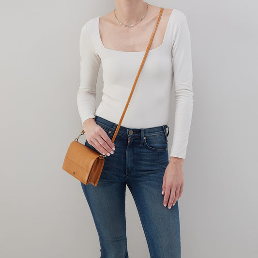 HOBO Best Seller - Jill Crossbody In Polished Leather - Natural