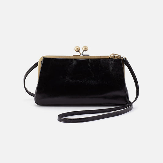 HOBO Customer Favorite - Lauren Frame Crossbody In Polished Leather - Black
