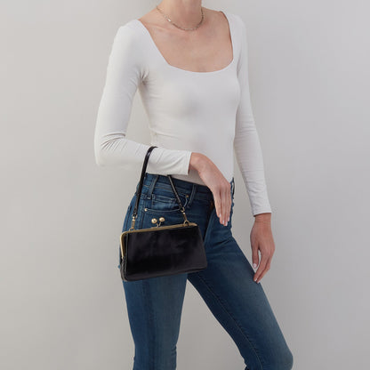 HOBO Customer Favorite - Lauren Frame Crossbody In Polished Leather - Black