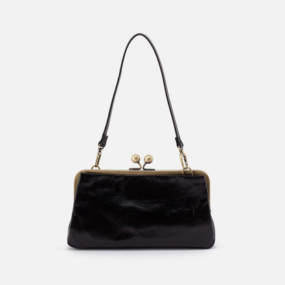 HOBO Customer Favorite - Lauren Frame Crossbody In Polished Leather - Black