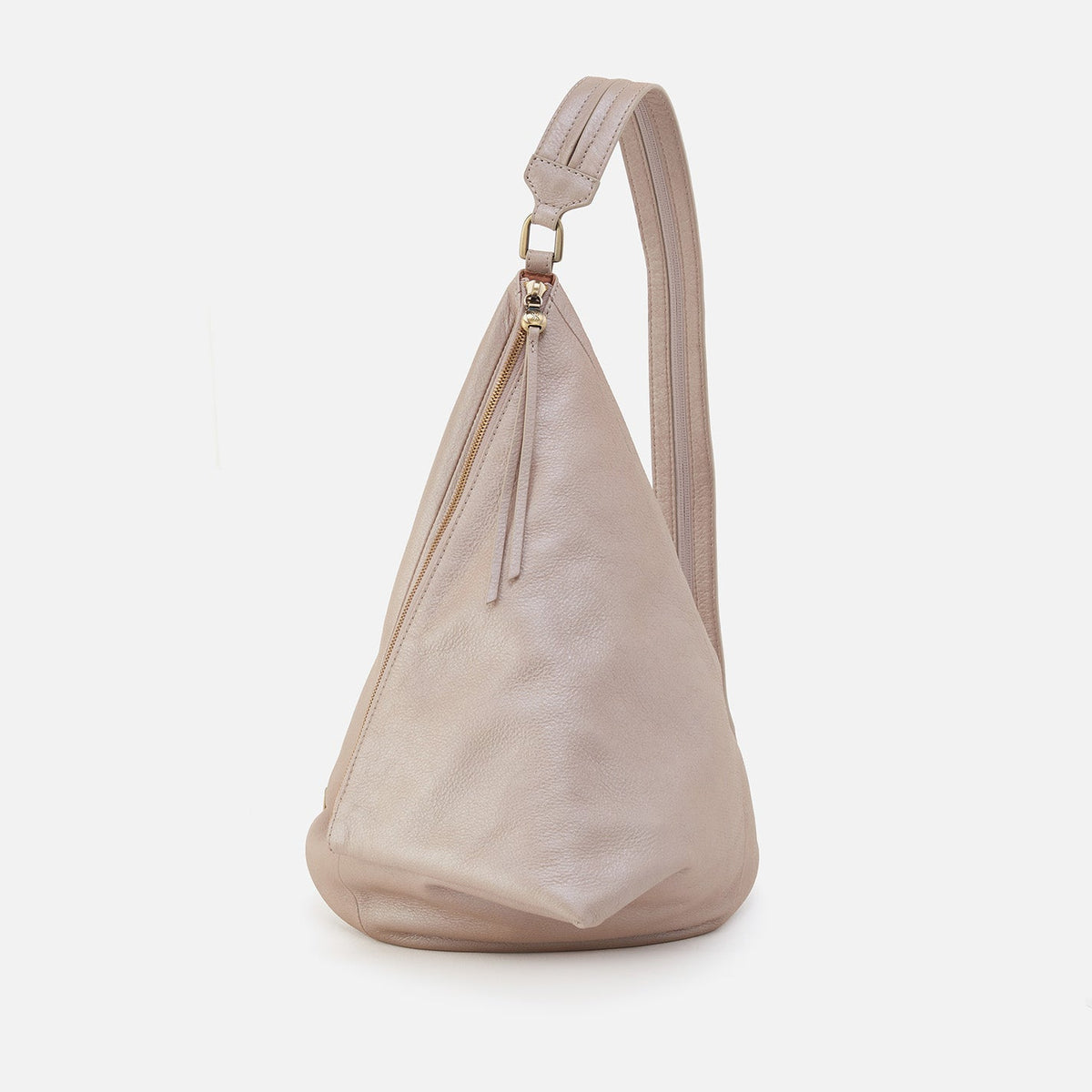 HOBO Great Value - Sway Convertible Sling In Pebbled Metallic Leather - Grey Mist
