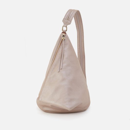 HOBO Great Value - Sway Convertible Sling In Pebbled Metallic Leather - Grey Mist