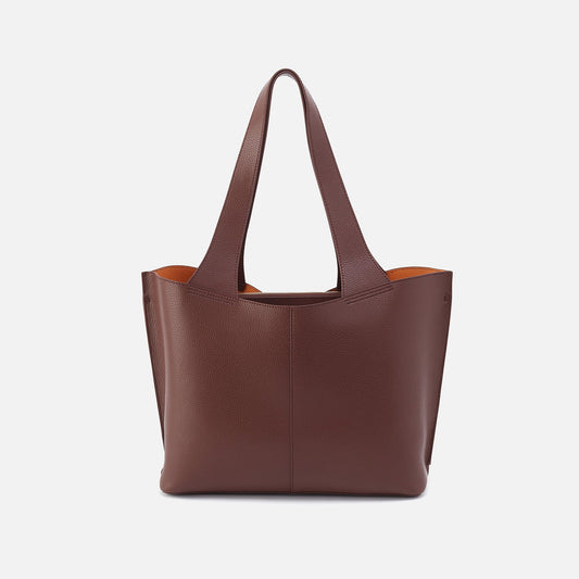 HOBO Quality - Vida Tote In Micro Pebbled Leather - Chocolate