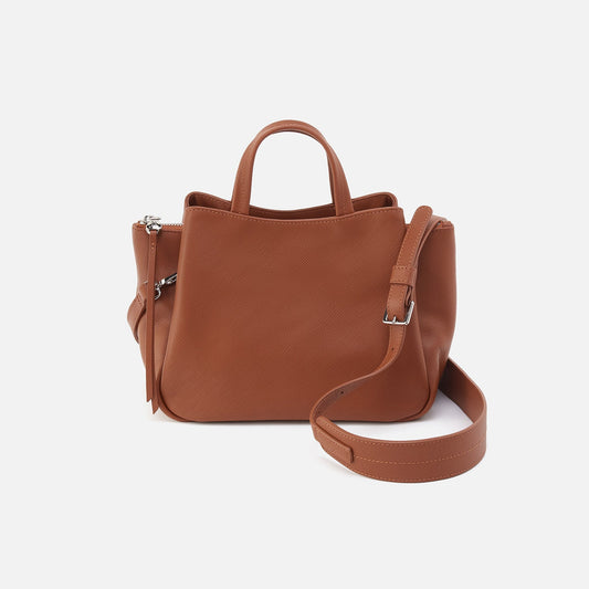 HOBO Trending - Essential Satchel in Soft Saffiano Leather - Lion
