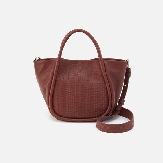 HOBO Latest - Margot Satchel in Suede - Sequoia