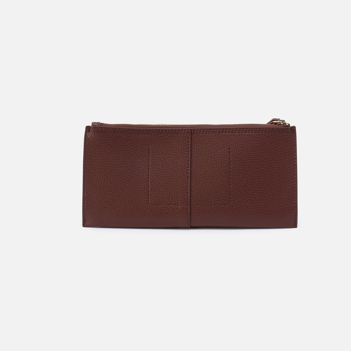 HOBO Classic - Vida Large Pouch in Micro Pebbled Leather - Chocolate