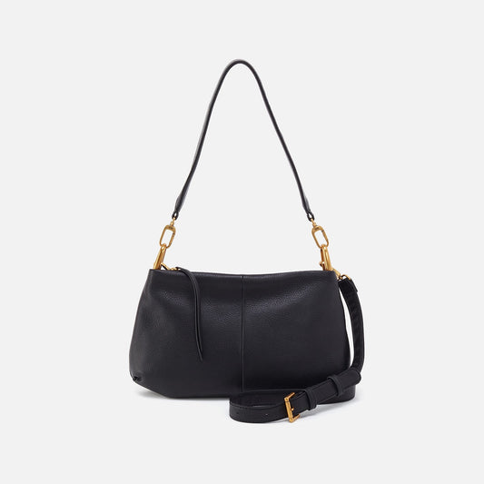 HOBO Featured - Advance Shoulder Bag In Pebbled Leather - Black