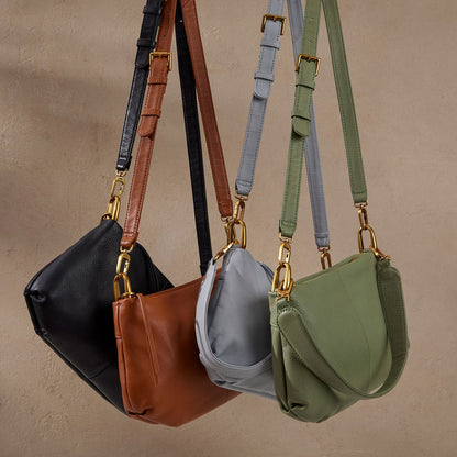 HOBO Featured - Advance Shoulder Bag In Pebbled Leather - Black