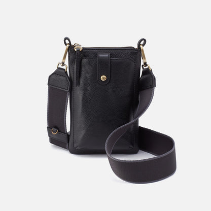 HOBO Value - Cass Phone Crossbody In Pebbled Leather - Black