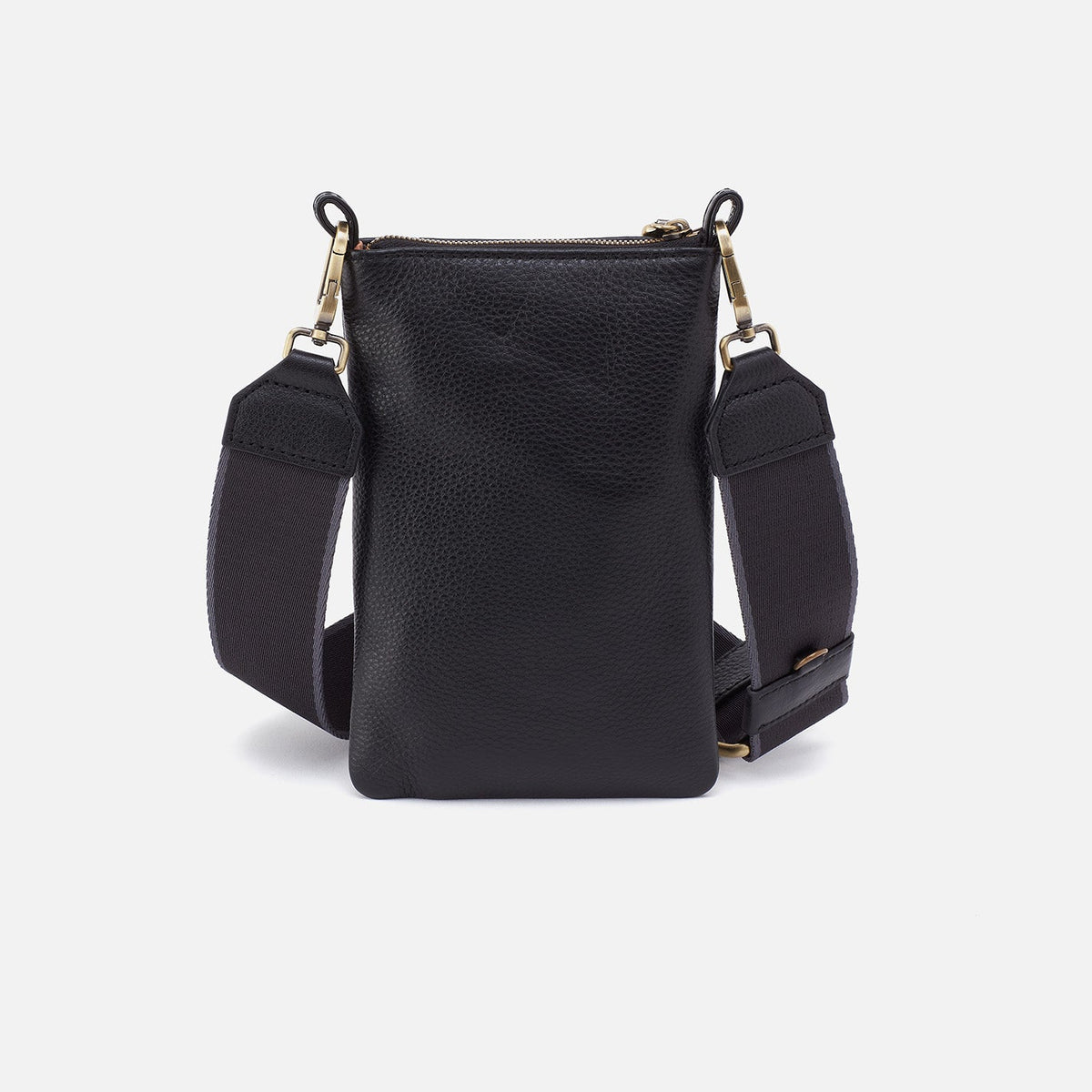 HOBO Value - Cass Phone Crossbody In Pebbled Leather - Black