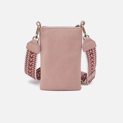 HOBO Premium - Cass Phone Crossbody In Pebbled Leather - Blush