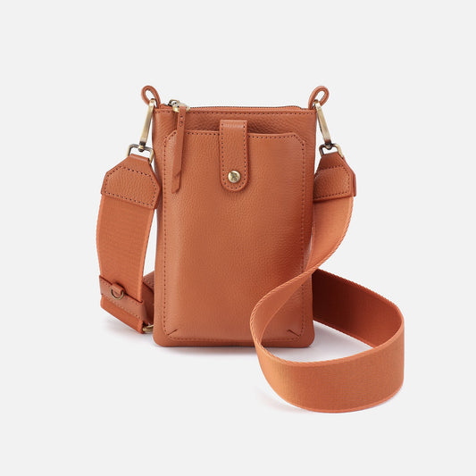 HOBO Great Value - Cass Phone Crossbody In Pebbled Leather - Butterscotch
