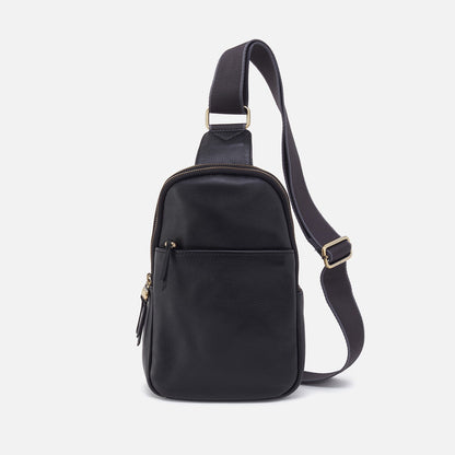 HOBO Essential - Cass Sling In Pebbled Leather - Black