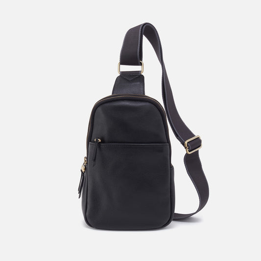 HOBO Essential - Cass Sling In Pebbled Leather - Black