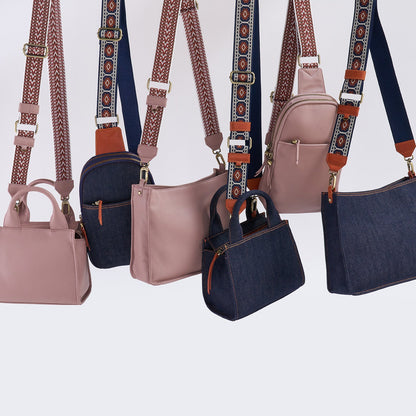 HOBO Recommended - Cass Small Tote In Denim Fabric - Dark Denim