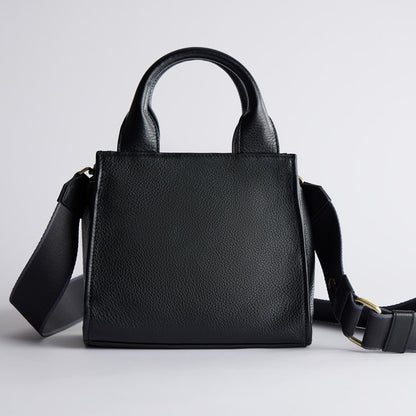 HOBO Top Pick - Cass Small Tote In Pebbled Leather - Black