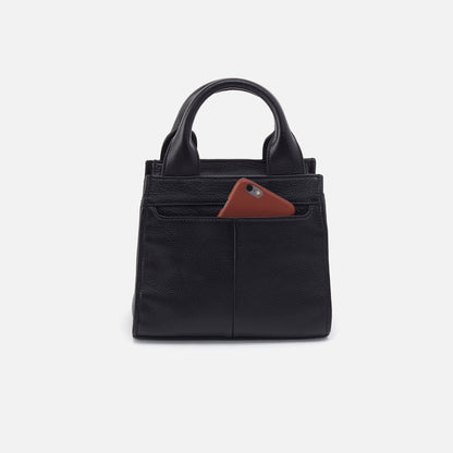 HOBO Top Pick - Cass Small Tote In Pebbled Leather - Black