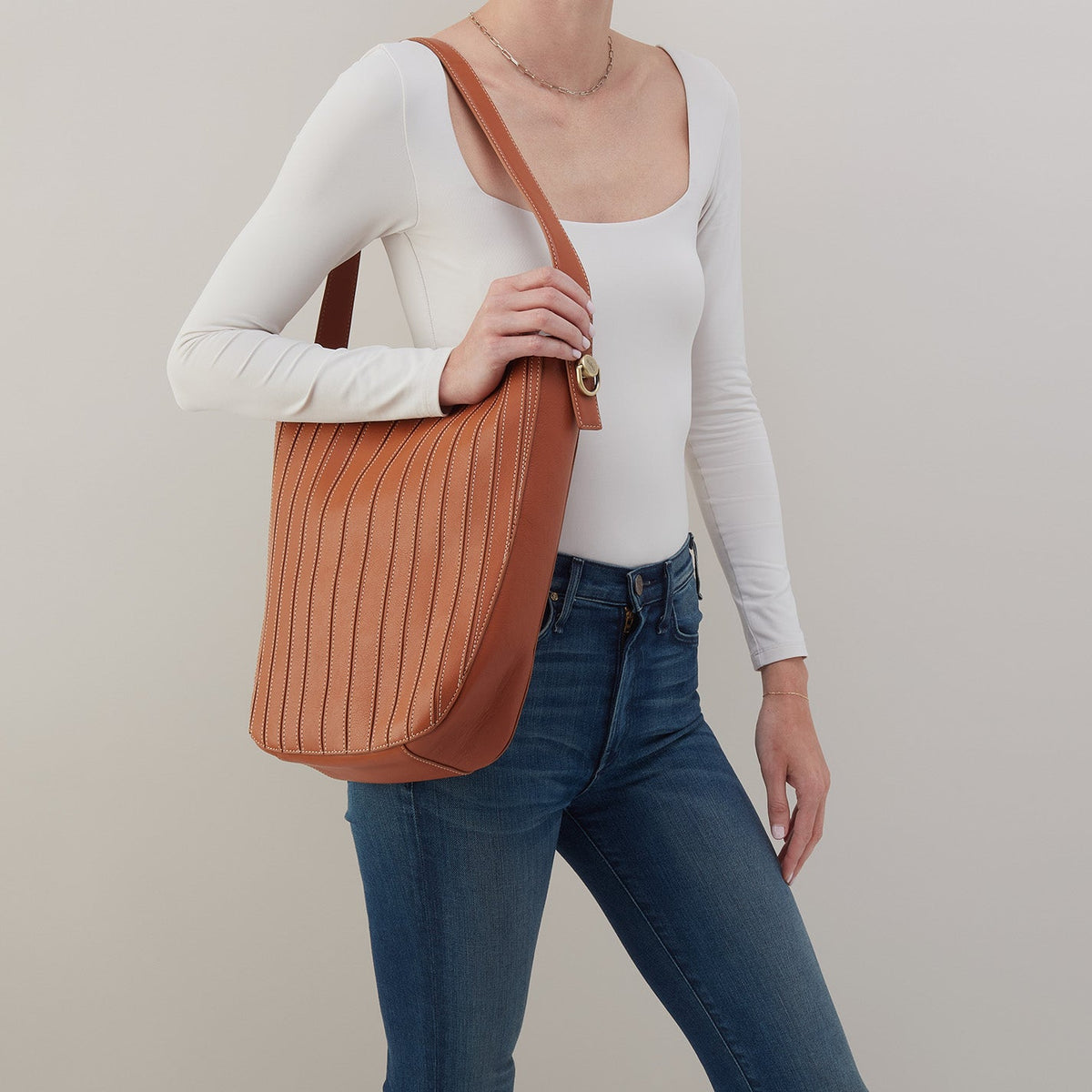 HOBO Special Offer - Catalina Hobo In Smooth Leather - Burnished Caramel