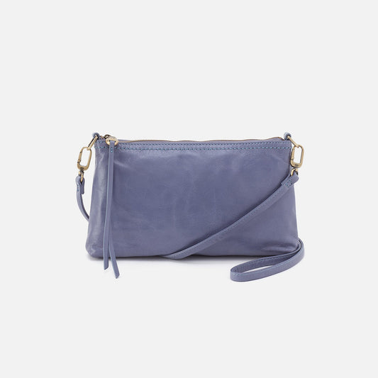 HOBO Deals - Darcy Crossbody In Polished Leather - Sky Blue