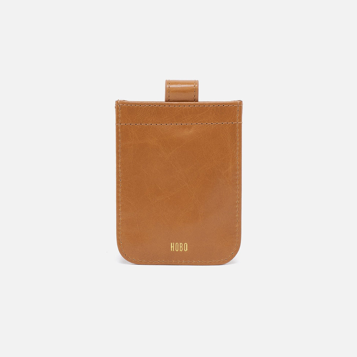 HOBO Everyday - Dunn Card Case In Polished Leather - Natural