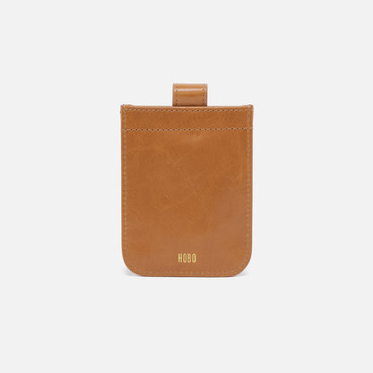 HOBO Everyday - Dunn Card Case In Polished Leather - Natural