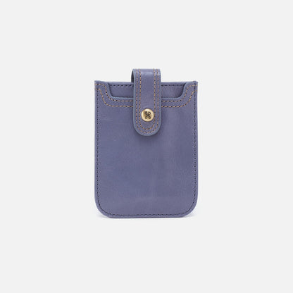 HOBO Best Seller - Dunn Card Case In Polished Leather - Sky Blue