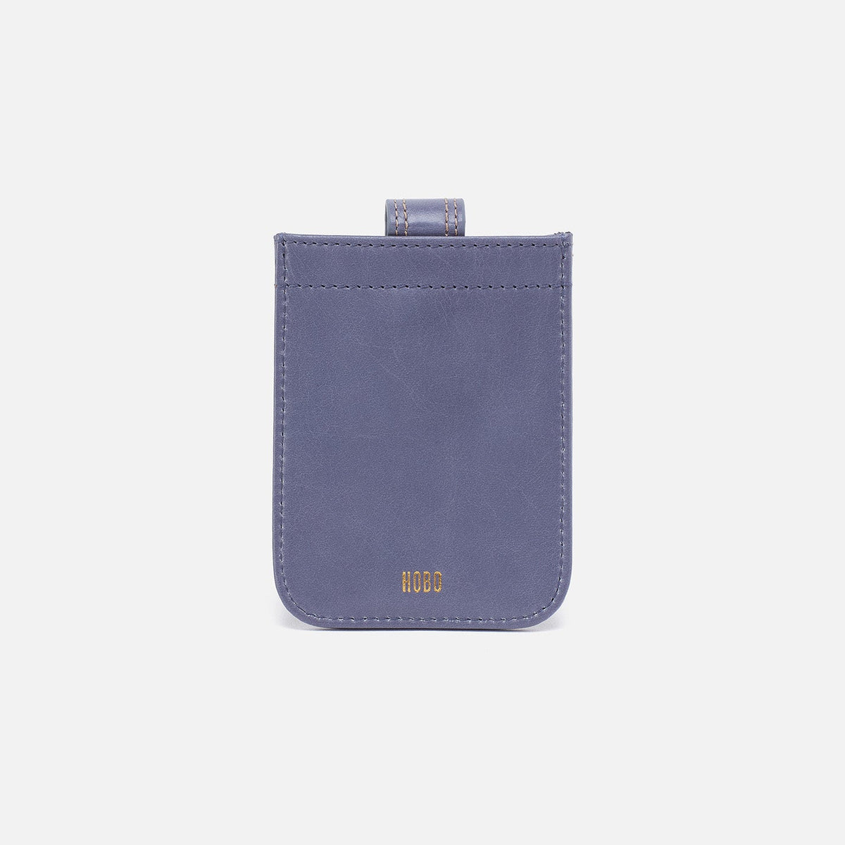 HOBO Best Seller - Dunn Card Case In Polished Leather - Sky Blue