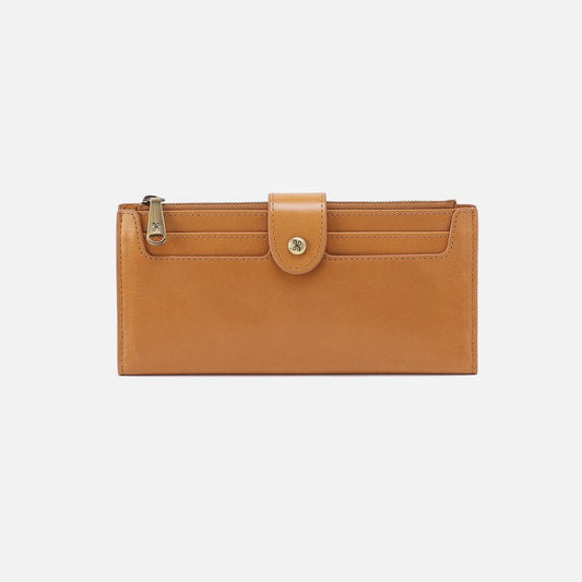HOBO Great Value - Dunn Continental Wallet In Polished Leather - Natural