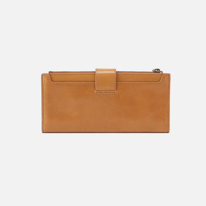 HOBO Great Value - Dunn Continental Wallet In Polished Leather - Natural