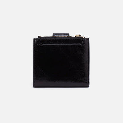 HOBO New - Dunn Mini Wallet In Polished Leather - Black
