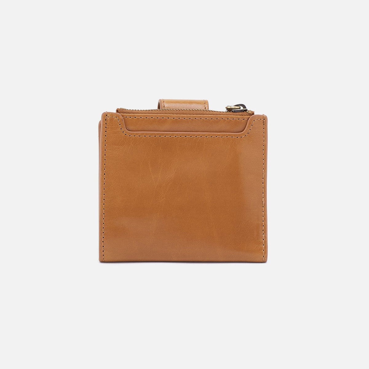 HOBO Everyday - Dunn Mini Wallet In Polished Leather - Natural