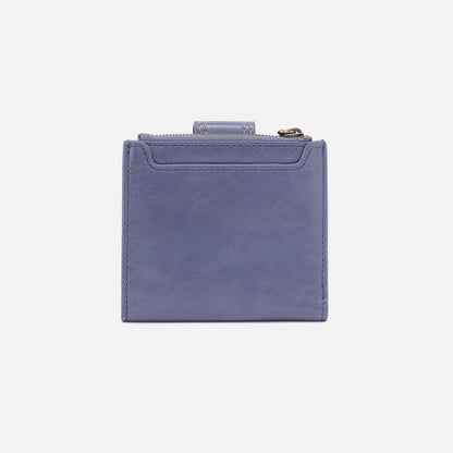 HOBO Popular - Dunn Mini Wallet In Polished Leather - Sky Blue