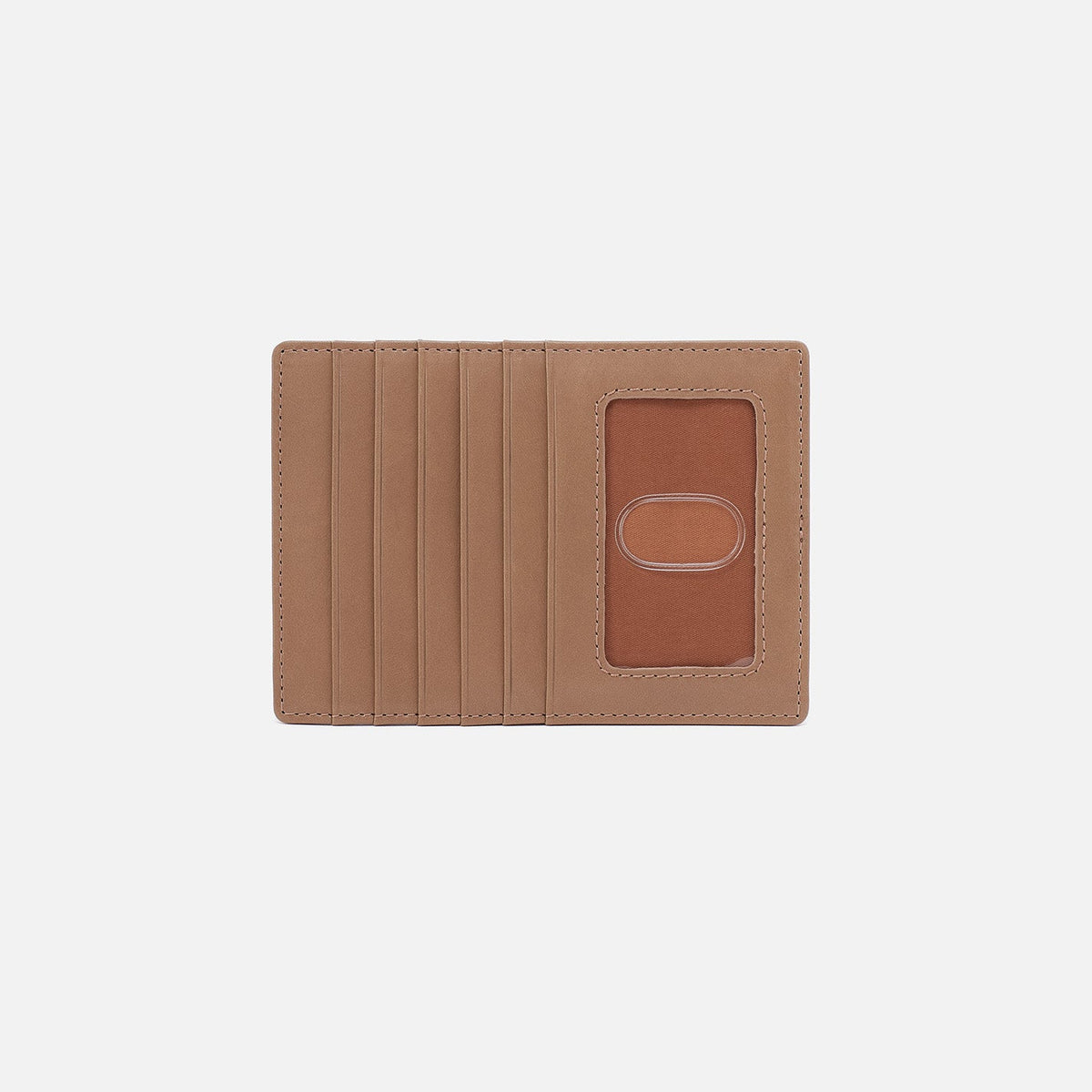 HOBO Essential - Euro Slide Card Case In Polished Leather - Cashmere