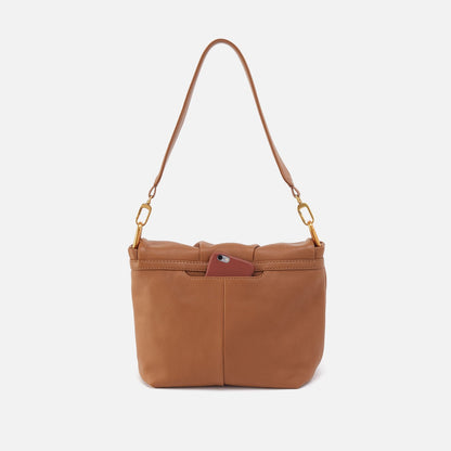 HOBO Trusted - Harley Convertible Shoulder Bag in Pebbled Leather - Warm Honey